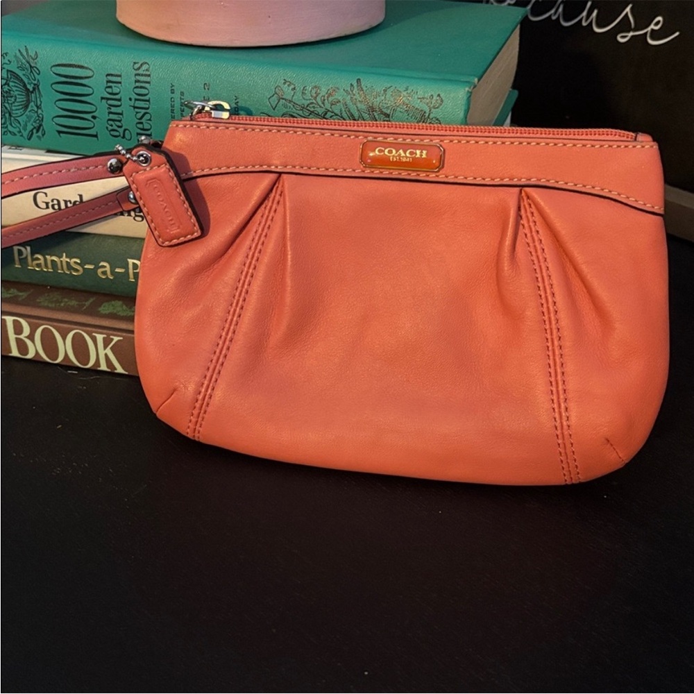 Coach Coral Wristlet Clutch